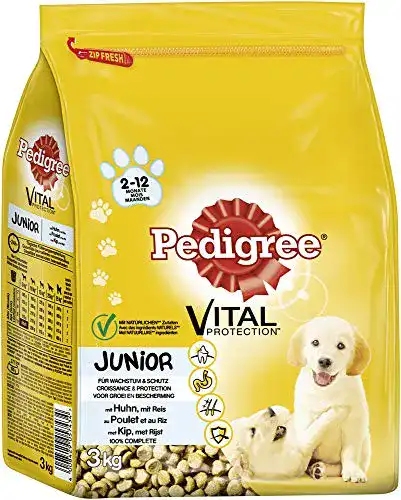 Pedigree-Hundefutter PEDIGREE Trockenfutter Junior mit Huhn, 3x