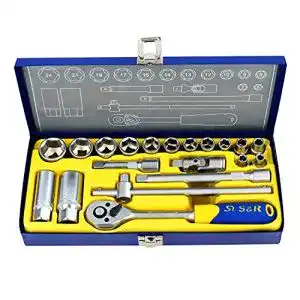 Steckschlüsselsatz 3/8 Zoll S&R Steckschlüsselsatz 20-tlg.