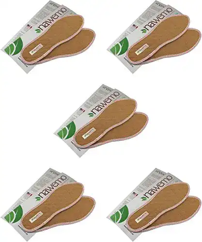 Zimtsohlen Nawemo 5er Pack/5 Paar , geruchsbindend, Größe 40