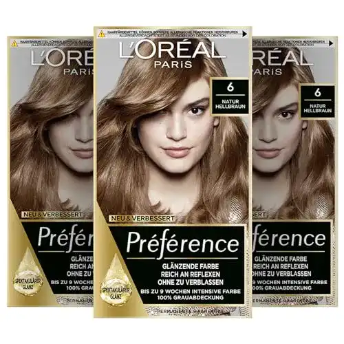 Haarfarbe hellbraun L’Oréal Paris Permanente Haarfarbe