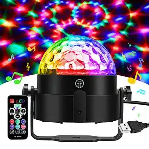 Disco-Licht Gobikey Discokugel, 360° Rotierende Musik Activated