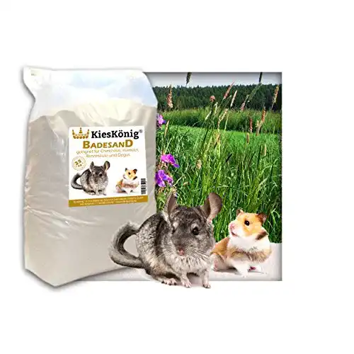 Chinchillasand Kieskönig Premium Badesand, 25 Kilogramm