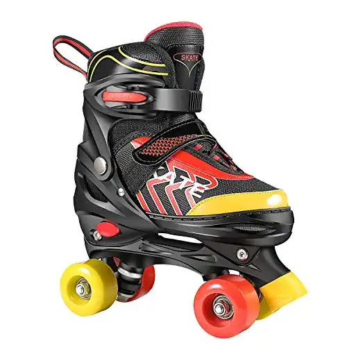 Rollschuhe für Kinder Hikole Roller Skates für Anfänger verstellbar