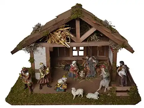 Weihnachtskrippe Alfred Kolbe Krippen 1417, Braun, 59x30x30cm