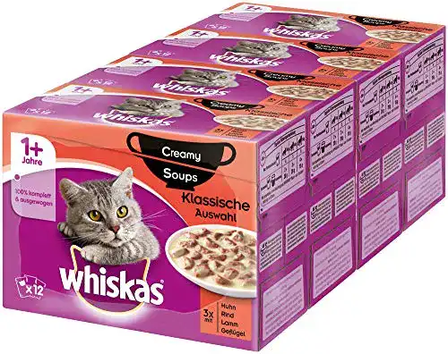 Whiskas-Katzenfutter whiskas 1 + Creamy Soups Katzenfutter