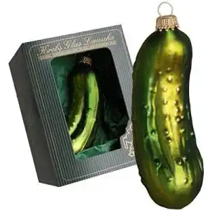 Weihnachtsgurke Krebs Glas Lauscha, aus Glas, ca. 11 cm