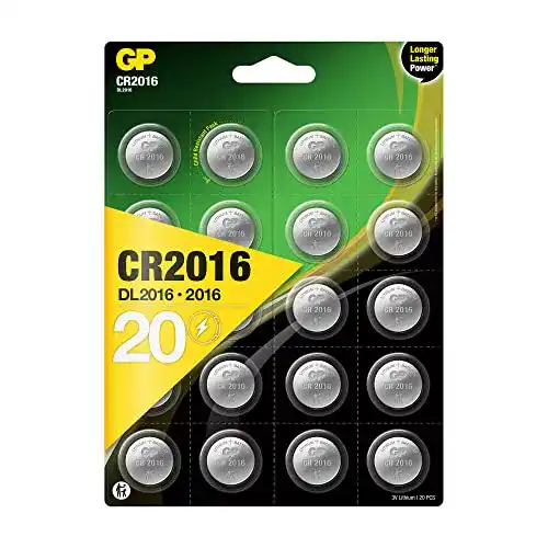 CR2016 GP TONER GP Batteries 3v Lithium Knopfzellen, 20 Stück
