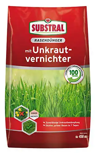 Substral-Rasendünger Substral, mit Unkrautvernichter, 2in1, 9 kg