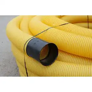 Drainagerohr Setaflex 10m Drainage gelb DN 50 gelocht