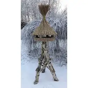 Vogelhaus mit Reetdach Vogelhaeuser-Raschen, Tippi, Haus mittel