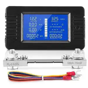 Batteriemonitor MICTUNING DC Amperemeter 0-200V 100A