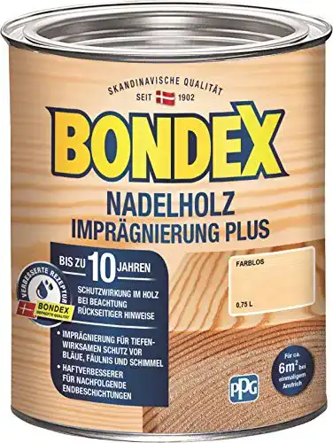 Holzgrundierung Bondex Imprägnierung Plus 2,5L Holzschutz