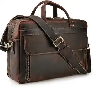 Laptoptasche 17 Zoll TIDING Herren Leder Business-Tasche