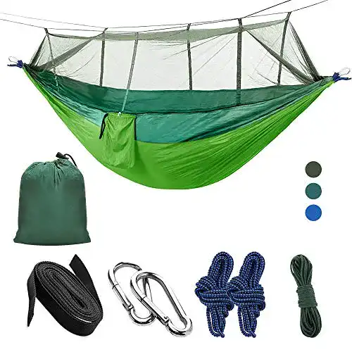 Camping-Hängematte LATTCURE Hängematte mit Moskitonetz