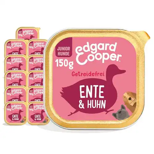 Welpen-Nassfutter Edgard & Cooper Ente & Huhn 150g