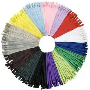 Nahtverdeckter Reißverschluss DOITEM 15 Farben Nylon, 60cm