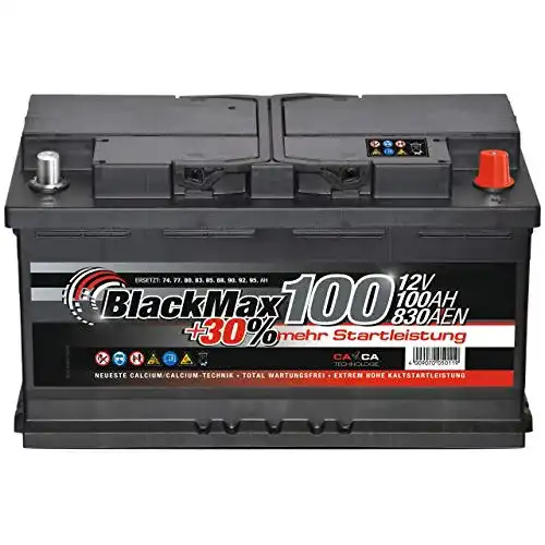 Autobatterie 100Ah BlackMax Starterbatterie MAX95