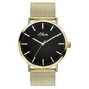 Damenuhr s.Oliver Analog Quarz Armbanduhr, Edelstahlarmband