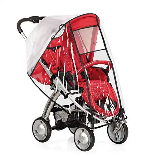 Regenschutz Kinderwagen Gobesty, mit Doppel-Reißverschluss