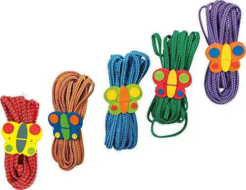 Gummitwist Small Foot Schmetterlinge, fördert Koordination, 5er