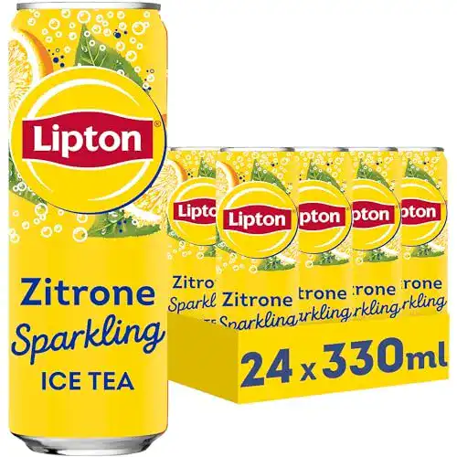 Lipton-Eistee LIPTON ICE TEA Sparkling Zitrone, 24 x 0.33l