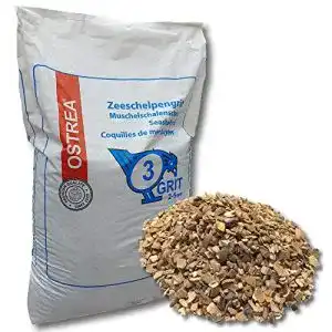 Muschelgrit Ostrea Muschelkalk 25Kg für Hühner
