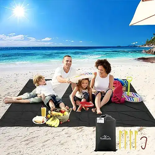 Strandmatte Likorlove Stranddecke Ultraleicht, Picknickdecke