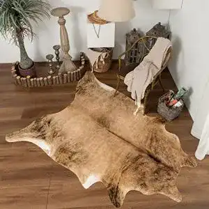 Kuhfell TALETA Teppich Rindsleder Kunstfell, 155x190cm
