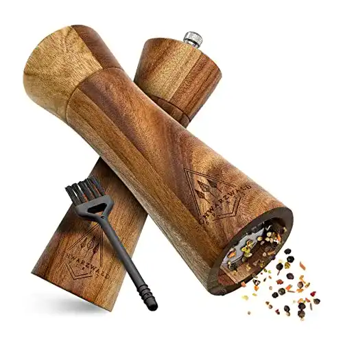 Pfeffermühle Holz Schwarzwald Spirit, Set mit Pfeffer u. Salzmühle