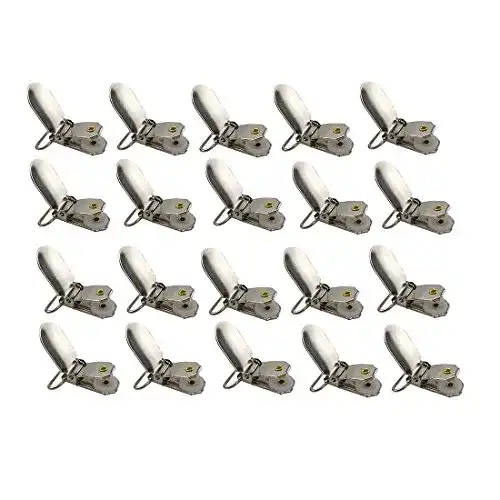 Hosenträger-Clips Acoser Metall Clips mit Runden Einsätzen, 20