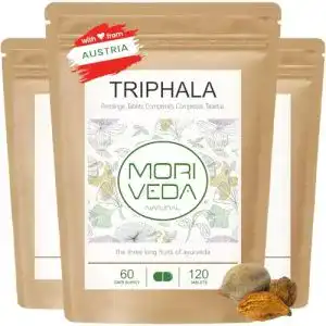 Triphala MoriVeda Presslinge 1000mg (360 oder 120 Stück)