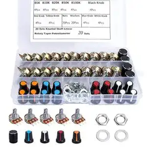 Potentiometer QIMEI-SHOP Lineares Dreh 5K 10K 20K 50K 100K