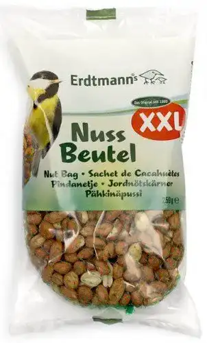 Erdtmann-Vogelfutter Erdtmanns Nussbeutel XXL, 250 g