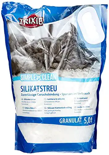 Silikatstreu TRIXIE 4026 Simple’n’Clean Granulat, 2,2 kg, 5 l