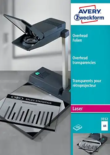 Overheadfolie AVERY Zweckform 100 Transparentfolien, A4