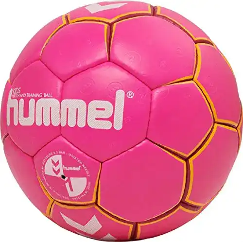 Handball GrÃ¶Ãe 1 hummel Unisex Kinder HMLKIDS-Handball, Pink/Gelb, 1