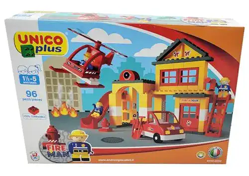 Unico-Plus Unico Plus Feuerwehrstation Bausteine