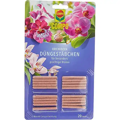 Orchideendünger Compo Düngestäbchen für Orchideen, 20 Stück