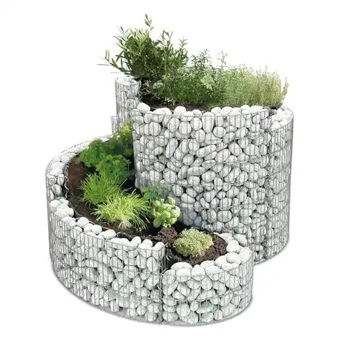 Kräuterspirale bellissa Gabionen-“Die Kleine”- 95605 – Steinkorb-