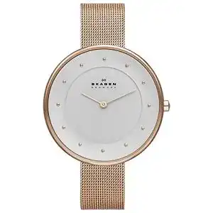 Skagen-Uhr Skagen Damen Analog Quarz Uhr Edelstahl Armband