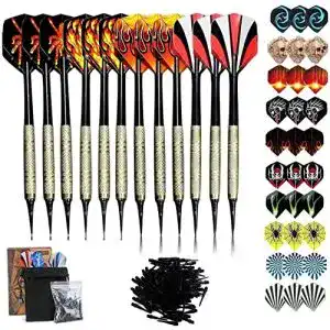 Softdarts Sinwind Dartpfeile mit Kunststoffspitze, 12 Stück Soft