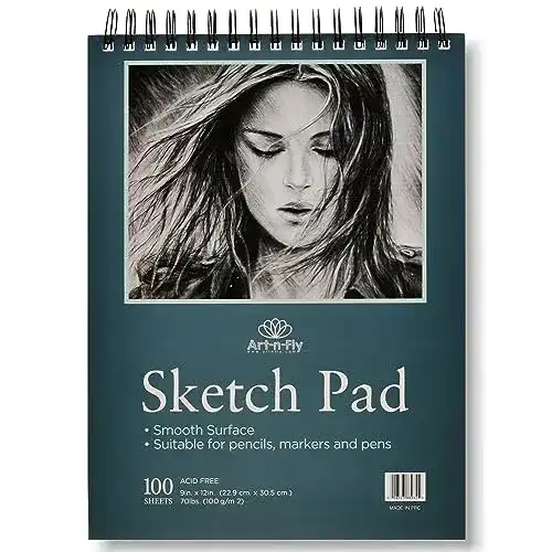 Marker-Papier Art-n-Fly Zeichenblock 100 Blatt Skizzenbuch A4