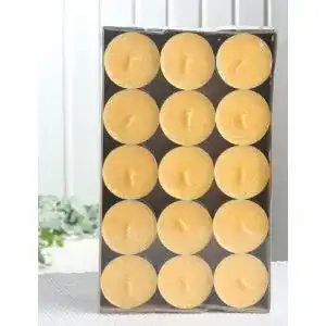 Teelicht CandleCorner Stearinkerzen 30er-Packung Bio, gelb