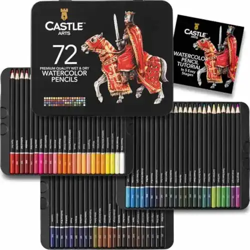 Aquarellstifte Castle Art Supplies 72 Set für Erwachsene Künstler