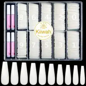 Acryl-Nägel Kiiwah 500 Stück Künstliche Nägel Tips, Acryl