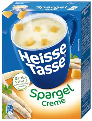 Heisse Tasse Erasco Spargel-Creme mit Croûtons, 12 x 450 ml
