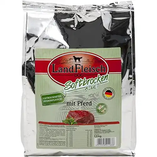 LandFleisch-Hundefutter Landfleisch Dog Softbrocken mit Pferd