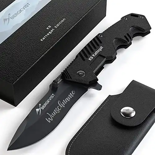 Taschenmesser mit Gravur BERGKVIST ® Klappmesser K9