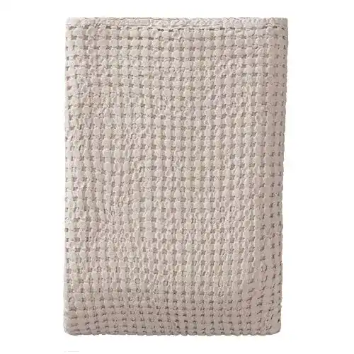 Tagesdecke URBANARA 240×265 cm Plaid Veiros Natur, Baumwolle