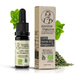 Oregano-Öl Aimilios Organics 10ml Bio Oregano Öl Flasche